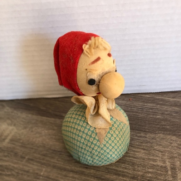 Vtg Pin Cushion Doll with Measuring Tape Nose - Picture 5 of 13